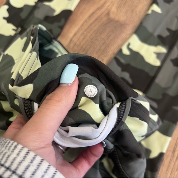Lululemon Fast and Free Tight 25" Nulux Heritage 365 Camo Crispin Green Multi - Picture 5 of 5